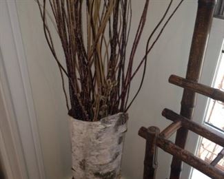 Another bark container and twigs