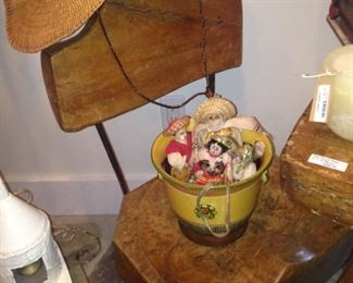One of the 3 wooden chairs