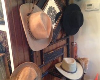 Variety of cowboy hats