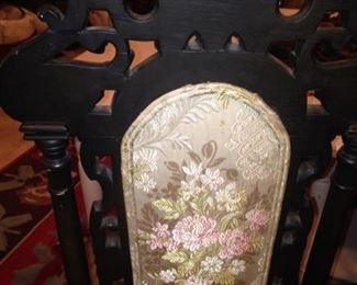 Each chair is beautifully upholstered .