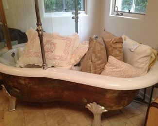A tub full of pillows