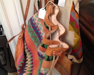 Leather & cloth purses
