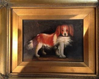 Framed dog picture