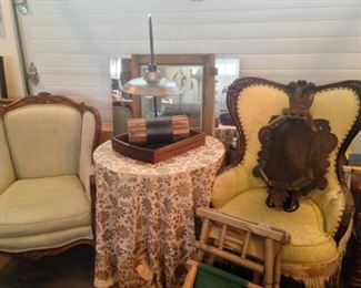 Two chairs needing a home
