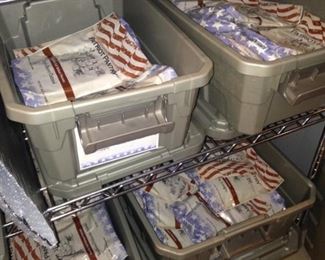 Survival foods in containers