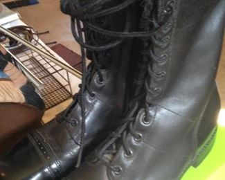 Leather boots
