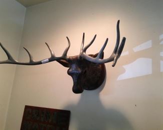 Metal deer head