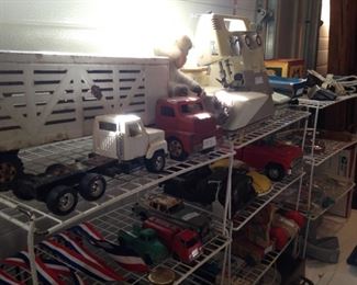 Vintage metal trucks