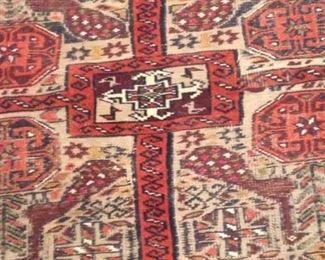 Colorful rug: 3 feet 6 inches x 5 feet 4 inches