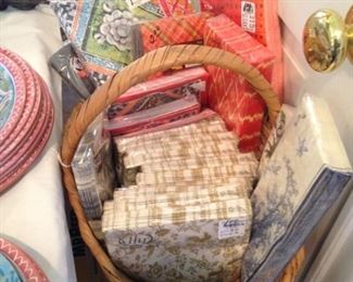 Assorted packaged napkins