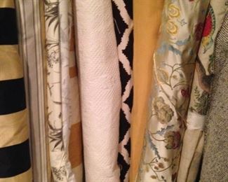Bolts of fabric