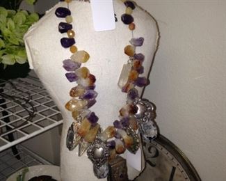 One of the many necklaces