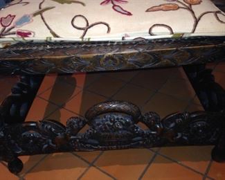 Barley twist chaise with carving that will WOW you.