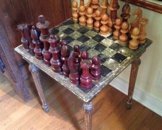 Another chess set and table