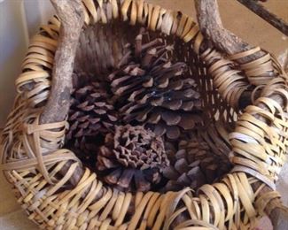 One of many unique baskets