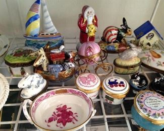Variety of enamel boxes