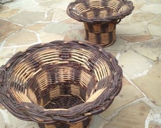 Two large matching baskets