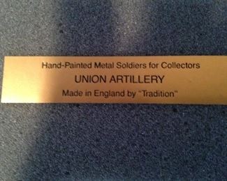 "Union Artillery" metal soldiers