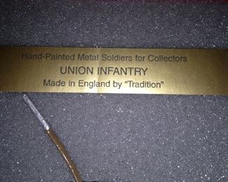 "Union Infantry" metal soldiers