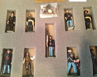 "President Lincoln and His Generals" - hand-painted soldiers made in England