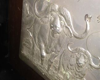 One of several sterling silver embossed framed selections