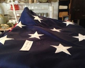One of several American flags