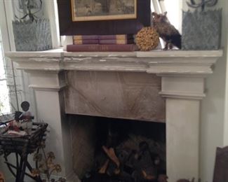 Another mantle full of decor