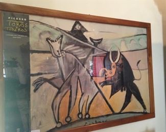 Picasso "Toros" framed poster
