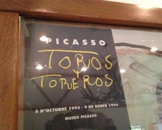 Picasso "Toros" framed poster