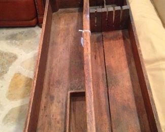 Antique wooden tool box