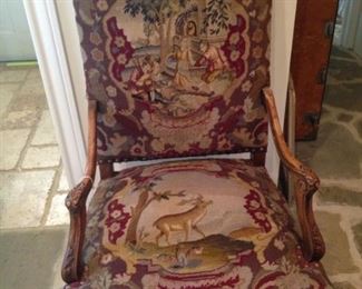Stately upholstered chair