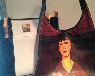 Dooney & Bourke purse; lady art purse