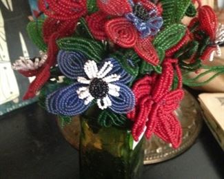 Beaded flowers