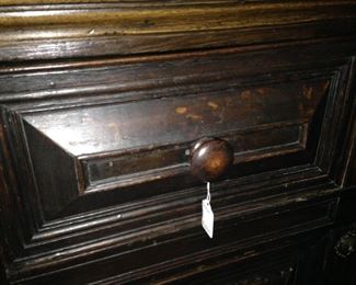 Raised molding on each drawer