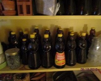 Aunt Jemima Syrup bottles - many very old.