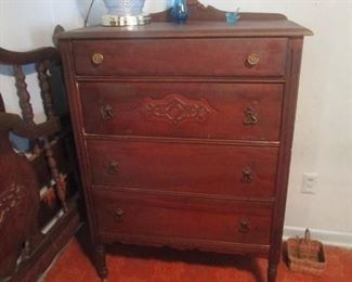 Matching Chest of drawers to headboard and footboard.