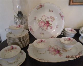 Antique Rose China.  Bavaria & Schuman - Germany