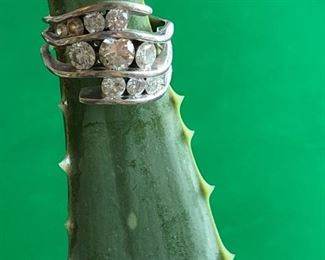 My personal favorite, diamonds are a girls best friend. Exceptional cut and clarity, approx. 3 carat total weight in 14k white gold. Aloe vera plant model is negotiable.