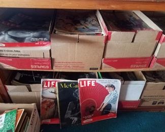 Boxes and boxes of Life, McCalls and other magazines from the 50s and 60s!