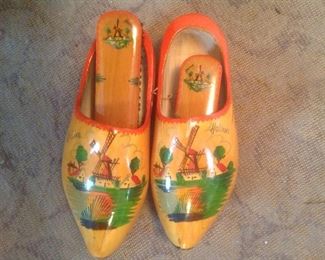 Set of wooden shoes