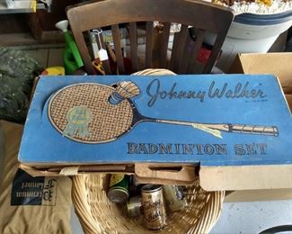Vintage Johnnie Walker badminton game
