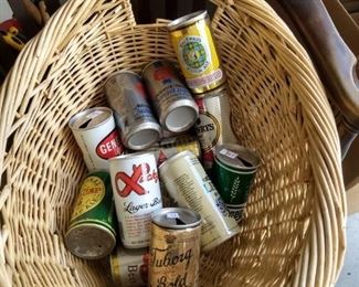 Vintage pull-tab beer cans $1 each