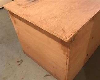 *PRESALE ITEM!* End view of plywood box