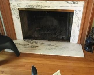 Beautiful white marble fireplace surround for sale.