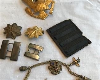 Military. Wonderful brass military charm bracelet!