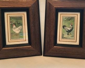 English Poultry Prints - originally purchased from Brilliant Antiques