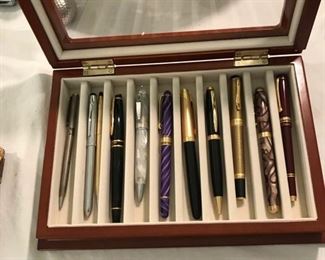 Pen collection and box. Pens priced individually and box is separate.