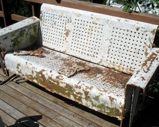 Vintage Metal Porch Swing