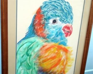 Large Parrot Watercolor