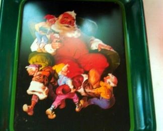 Coca Cola Santa Tray